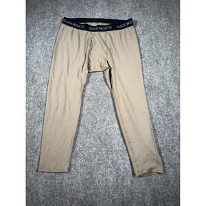 Duckworth Powder Pant Merino Wool Base Layer Mens XL Brown Made in USA